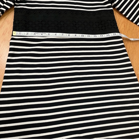 Thakoon Black and White Stripped Cotton Dress - Picture 12 of 13